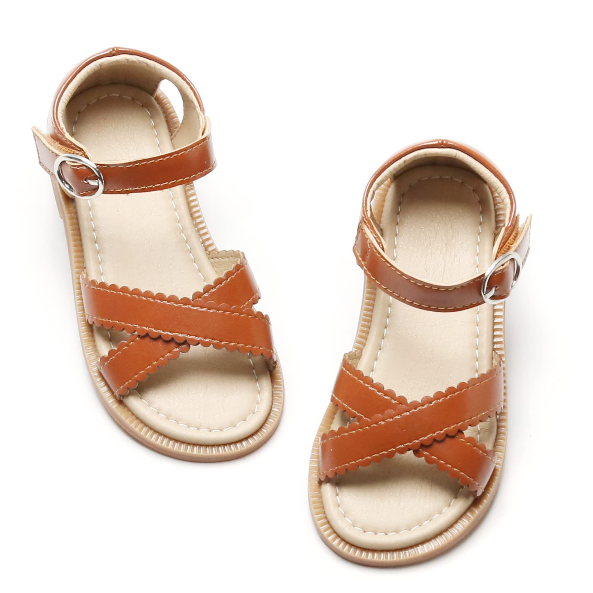 Kiderence Toddler Girl Sandals - Breathable Open Toe Summer Sandals for Little Girls | Perfect for Beach, Park & Outdoor Play