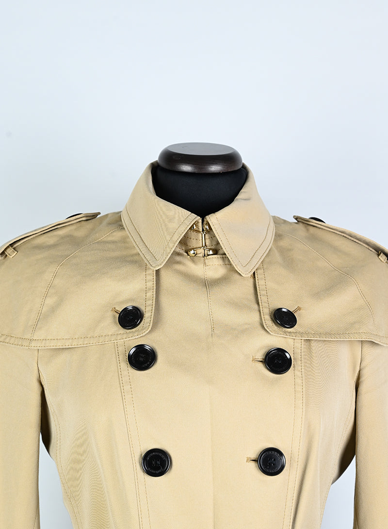 Burberry Trench Coat 7/8 Length Beige - Size 38 | Classic Waterproof Trench Coat for Women | Perfect for Office, Travel & Fall Fashion