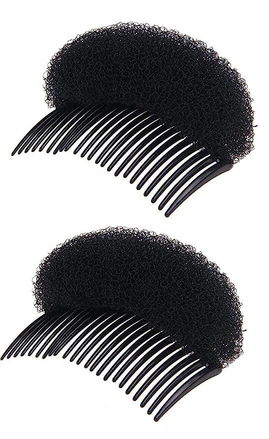 AASA Set of 2 Hair Donut Bun Maker with Comb | Puff Maker Hair Clip Accessory | Hair Styling Tool for Women & Girls | Perfect for Updos, Ponytails & Special Occasions