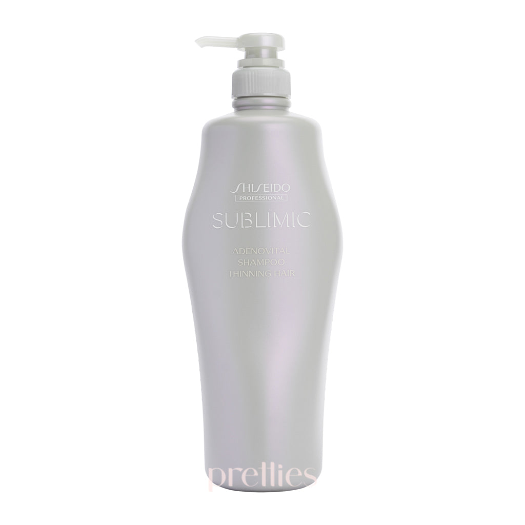 Shiseido SUBLIMIC Adenovital Shampoo for Thinning Hair & Gray Hair - 1000ml Volumizing Treatment for Hair Loss Prevention & Scalp Care - Perfect for Daily Use & Hair Regrowth Routine (4934378)