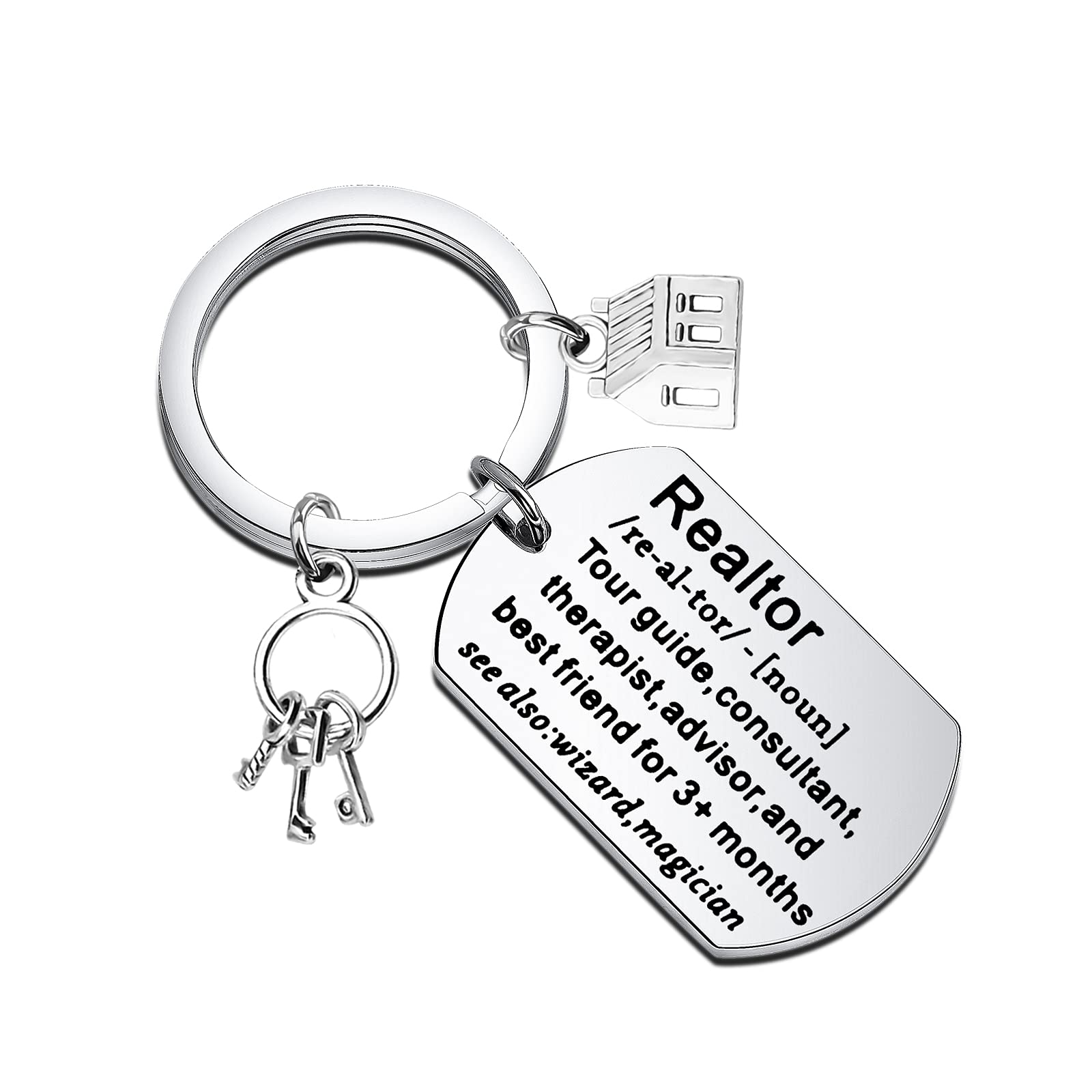 FOTAP Realtor Keychain - Best Real Estate Agent Gift for Closing Deals, Thank You Present & Appreciation - Perfect for Realtors, Brokers & Home Buyers - Use at Open Houses, Client Meetings & Housewarming Parties