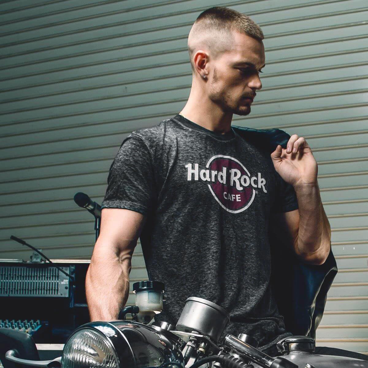Hard Rock Cafe Vintage Burnout Unisex T-Shirt - Soft Distressed Tee for Casual Wear & Rock Music Fans