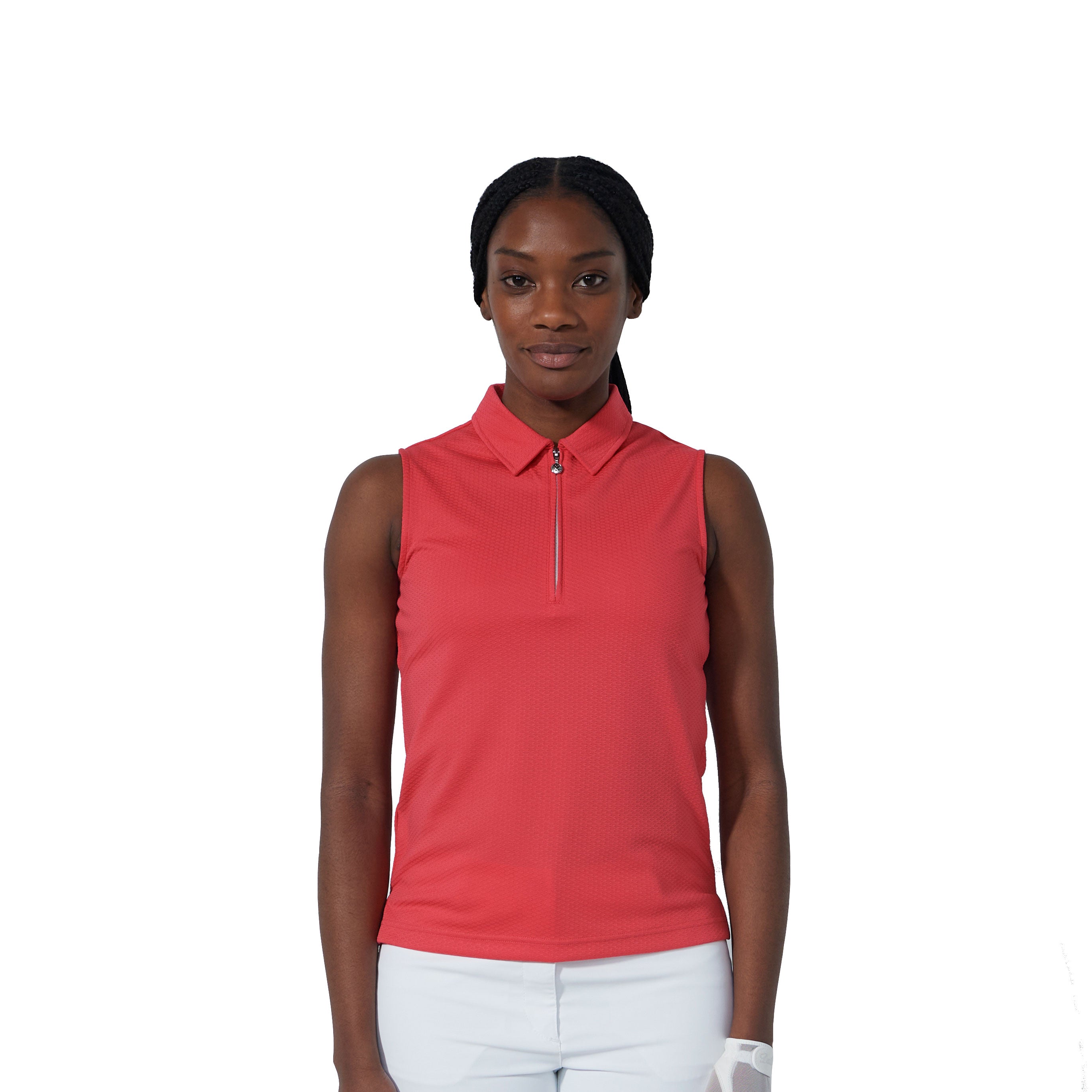 Women's Sleeveless Golf Polo Shirt - Moisture Wicking Athletic Top for Golf & Tennis - Breathable Summer Activewear for Ladies