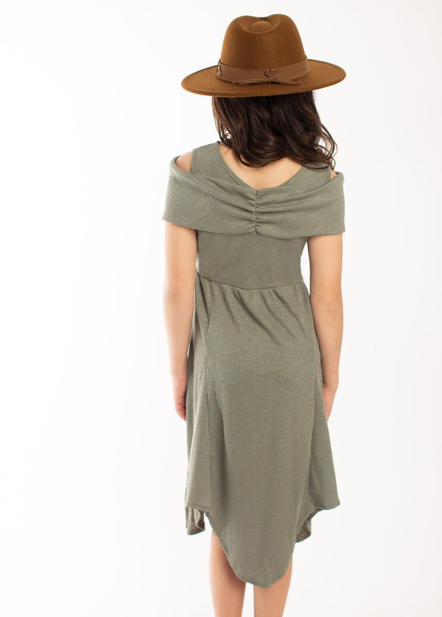Medora Dress in Agave - Women's Floral Summer Maxi Dress with Flowy Sleeves | Perfect for Beach Vacations, Weddings & Boho Fashion