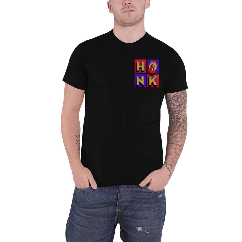 Rolling Stones Honk Album Graphic Men's Slim Fit T-Shirt - Black XL | Vintage Rock Band Tee for Concerts & Casual Wear