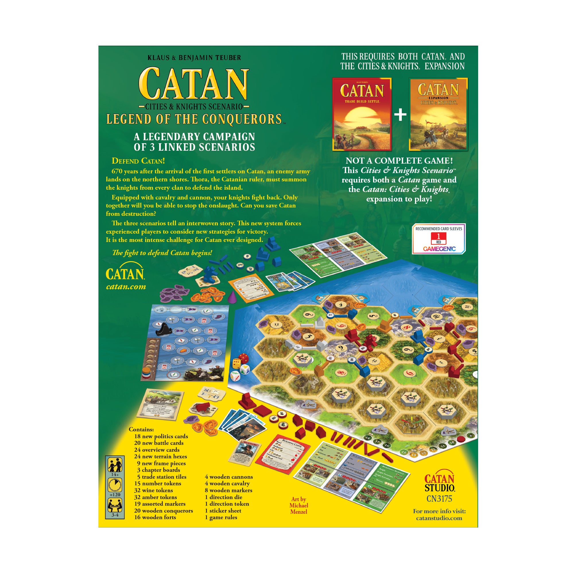 CATAN Board Game - Legend of the Conquerors Expansion | Strategy Game for Adults & Teens | Perfect for Family Game Nights & Game Parties