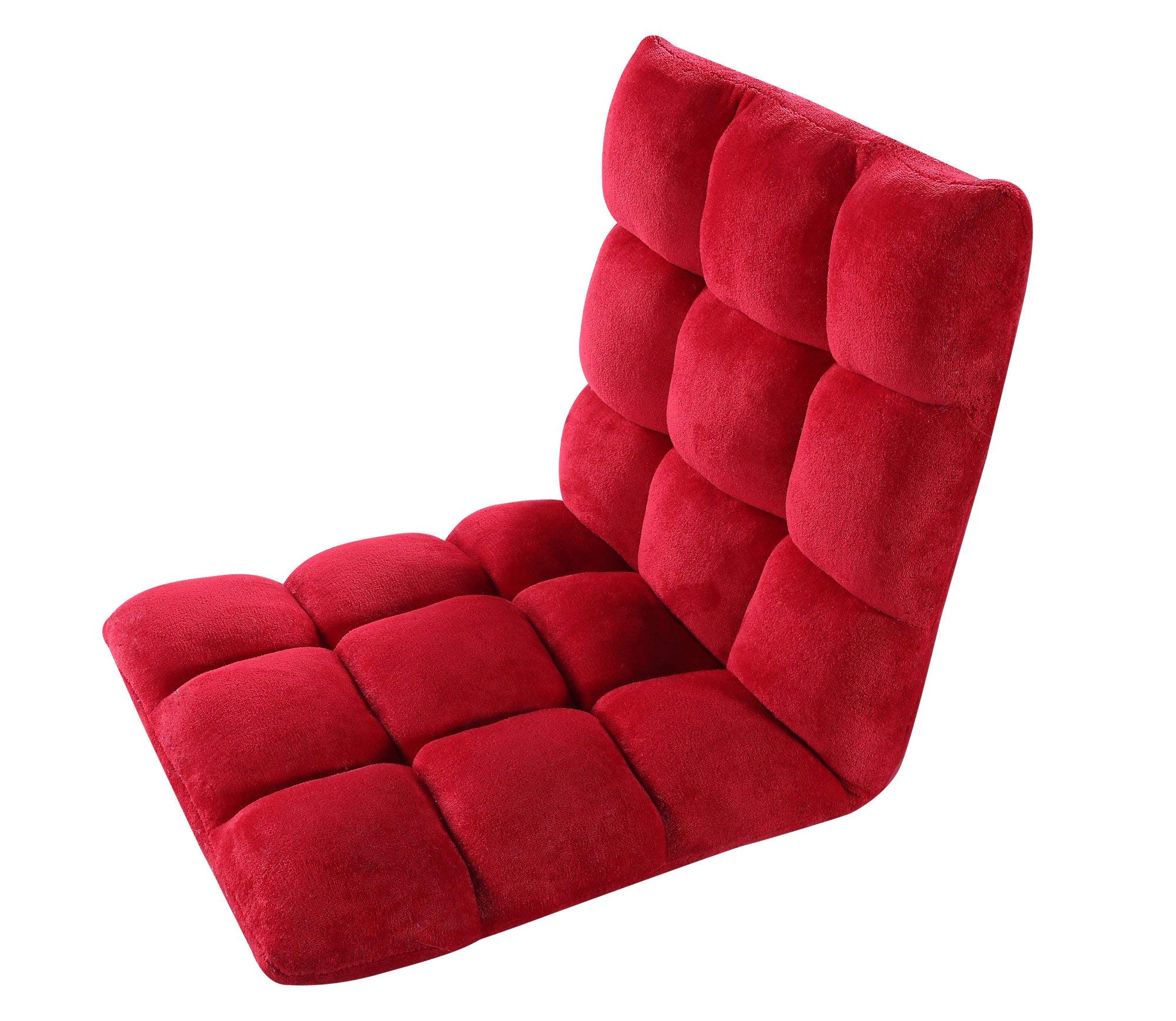 Daphene Ergonomic Gaming Chair with Lumbar Support - Adjustable Height, Swivel & Reclining - Red PC Racing Chair 43.3