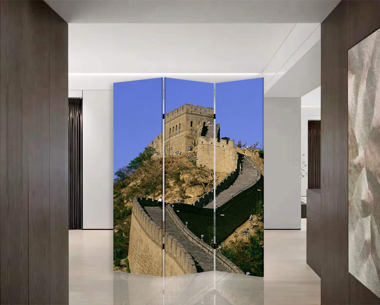 Stylish Chinese Room Divider Screen - Handcrafted Folding Privacy Partition for Home & Office Decor | Perfect for Living Room, Bedroom, or Studio Space