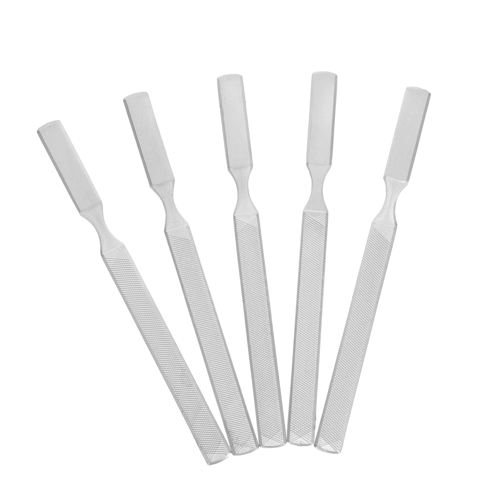 **Healvian 5-Piece Stainless Steel Nail File Set – Professional Pedicure & Manicure Kit for Women – Diamond Nail Polishing Tools for Salon & Home Use**