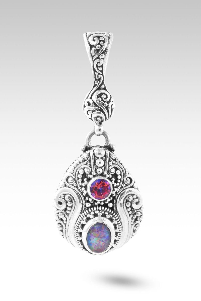 Called for a Purpose Pendant™ - Genuine Australian Opal & Rascal Pink™ Mystic Topaz Jewelry for Women, Gift for Graduation, Birthday & Special Occasions