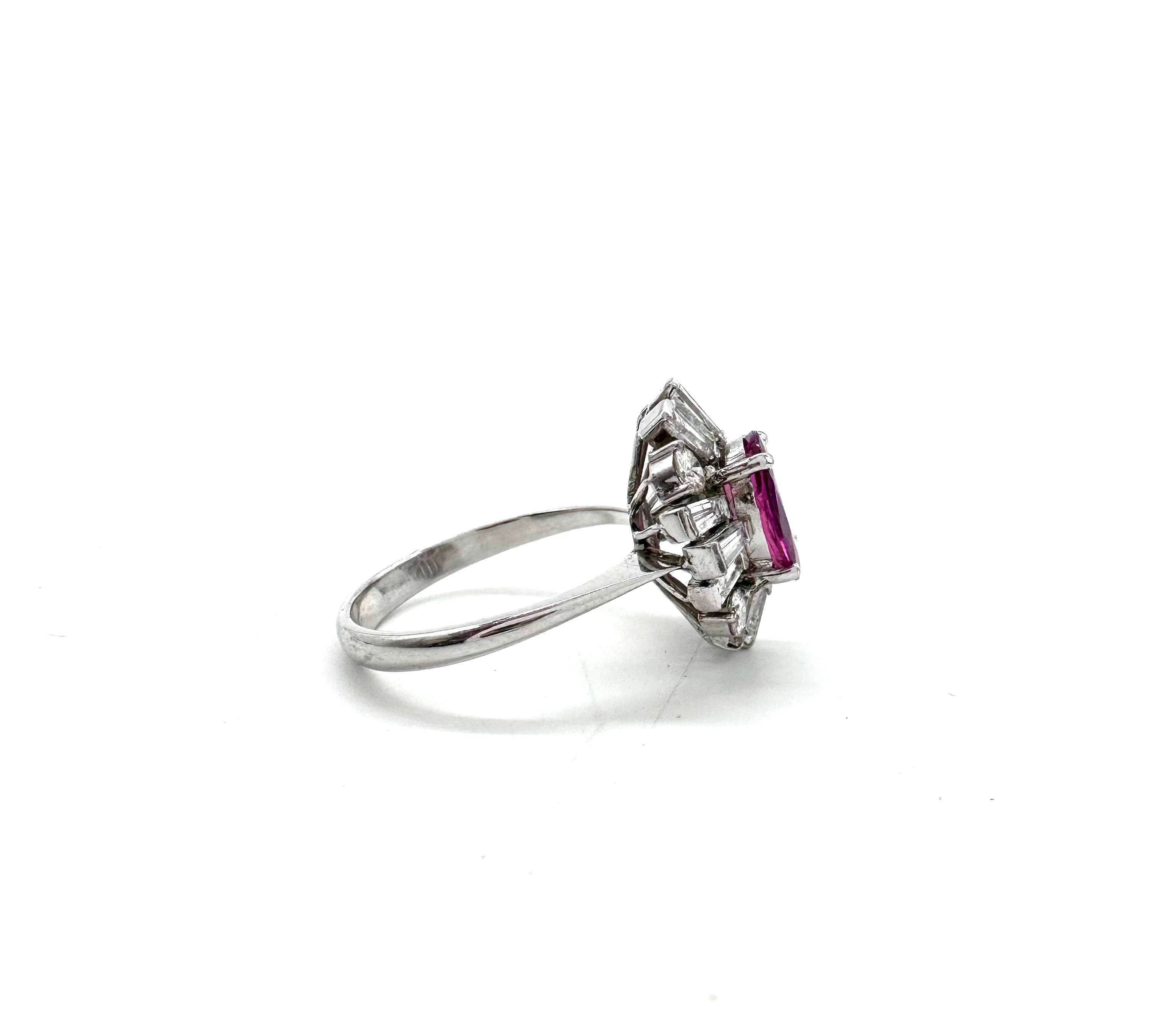 Exquisite Pink Sapphire & Diamond Ring for Women | Elegant 14K Gold Engagement & Wedding Band | Perfect for Proposals, Anniversaries & Special Occasions