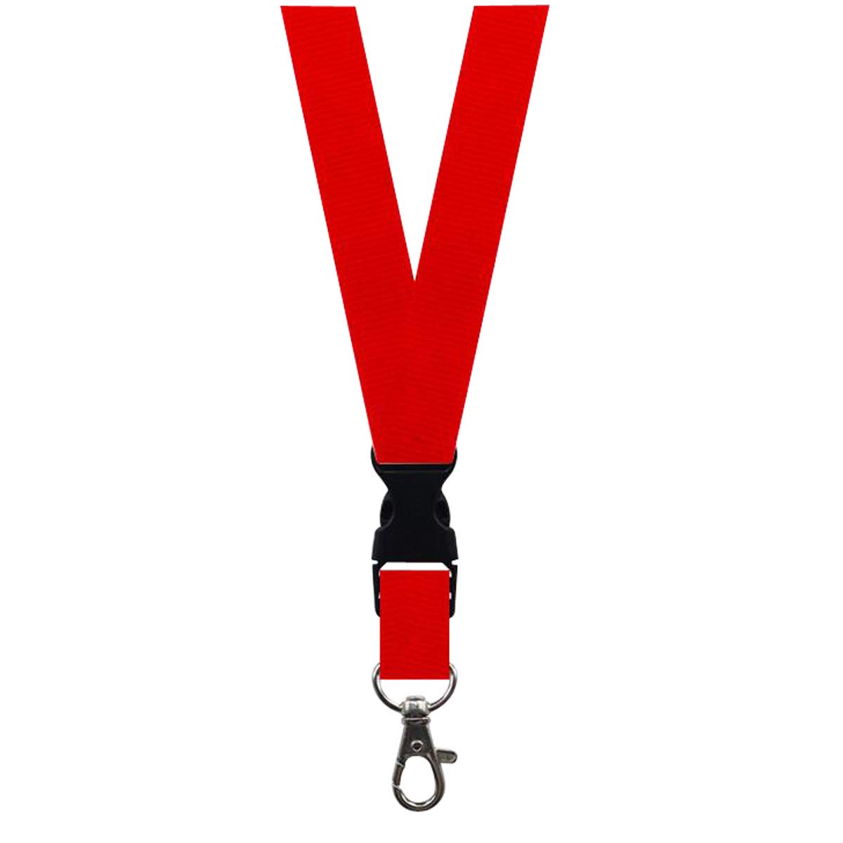 5 Pack Breakaway Lanyards with Detachable Buckle - Safety ID Badge Holders for Work & Events