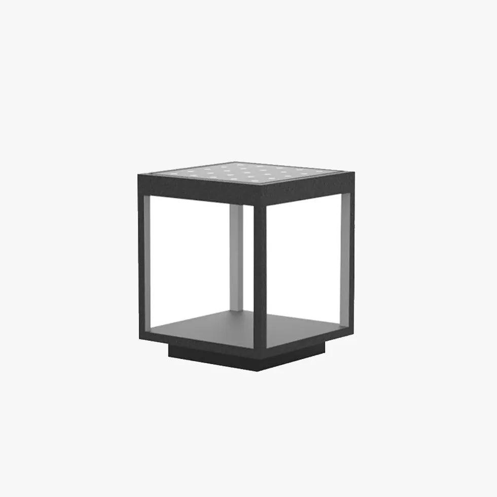 Modern Solar Outdoor Pillar Lights - Waterproof Square Design for Garden, Pathway, and Patio Lighting | Energy-Efficient Landscape Lighting for Home & Yard Decor