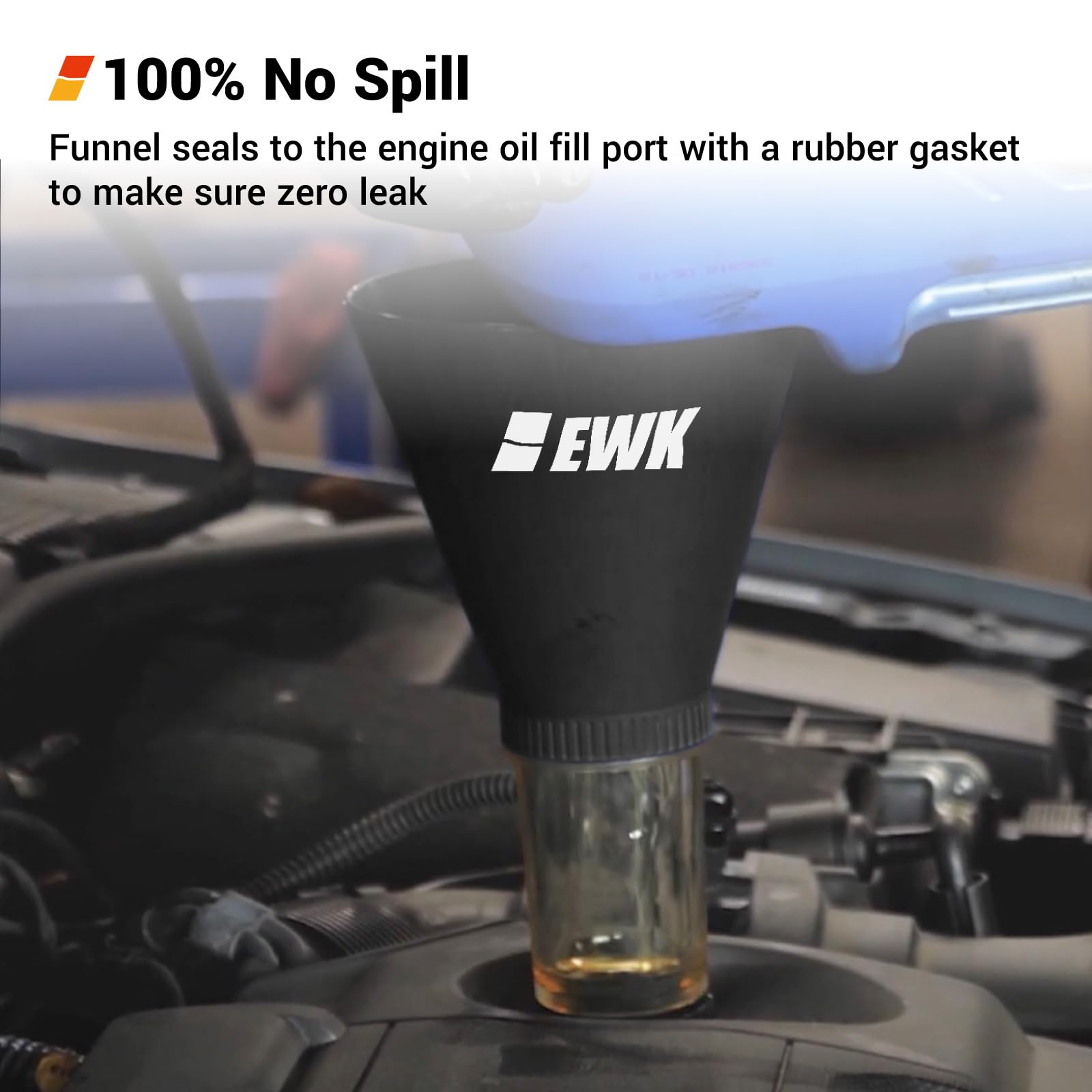 EWK Threaded Oil Funnel for Toyota & Lexus - Compatible with Engine Oil Changes - Perfect for DIY Car Maintenance & Garage Use