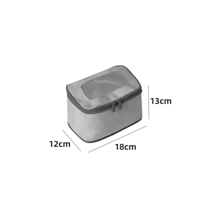 Comfort Travel CC07 Set of 4 Compression Packing Cubes - Grey | Space-Saving Travel Organizers for Suitcases, Backpacks & Clothes Storage