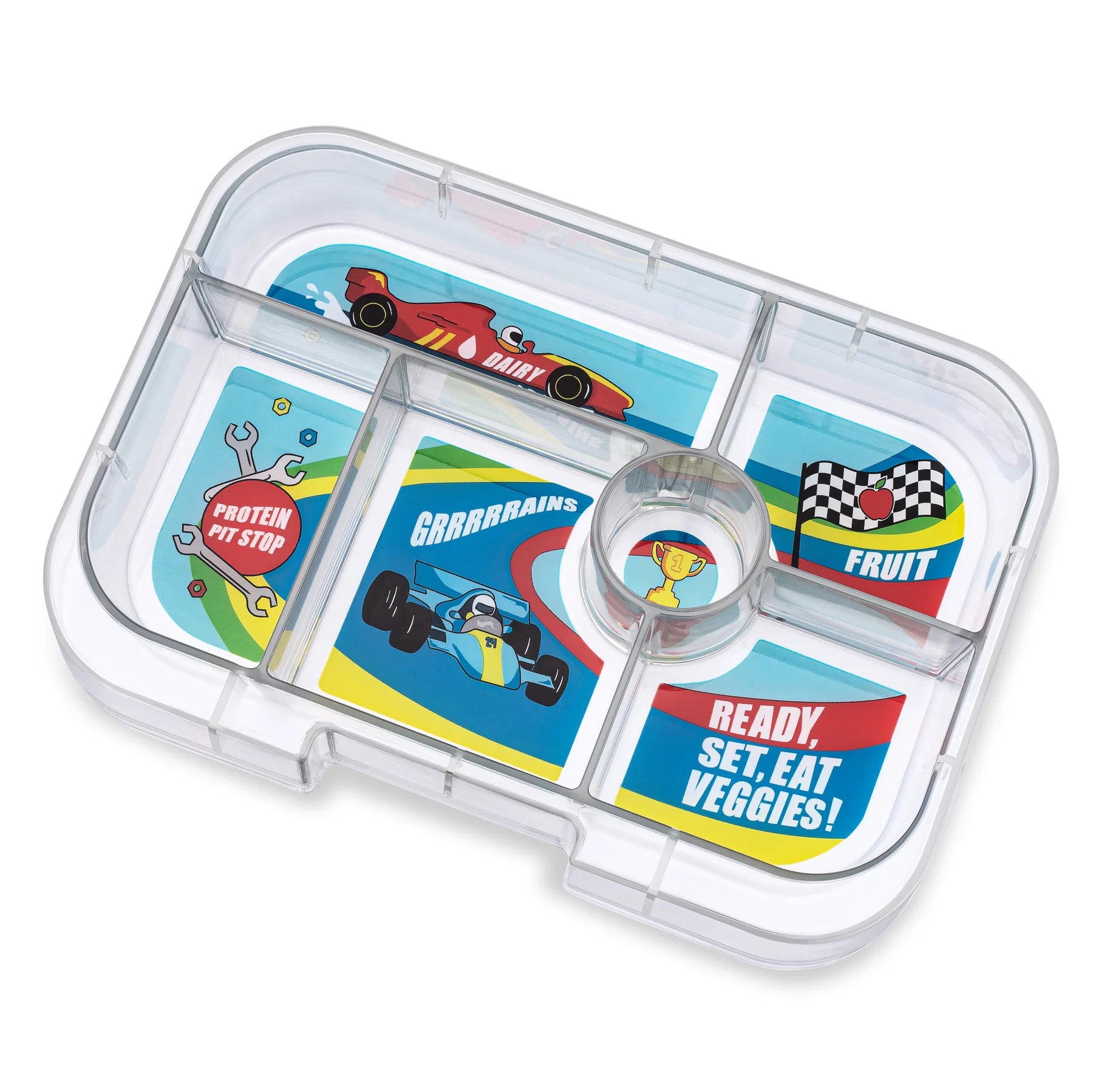 Yumbox Original 6 Compartment Bento Box Tray Insert - Perfect for School Lunches, Picnics & Healthy Meal Prep for Kids & Adults