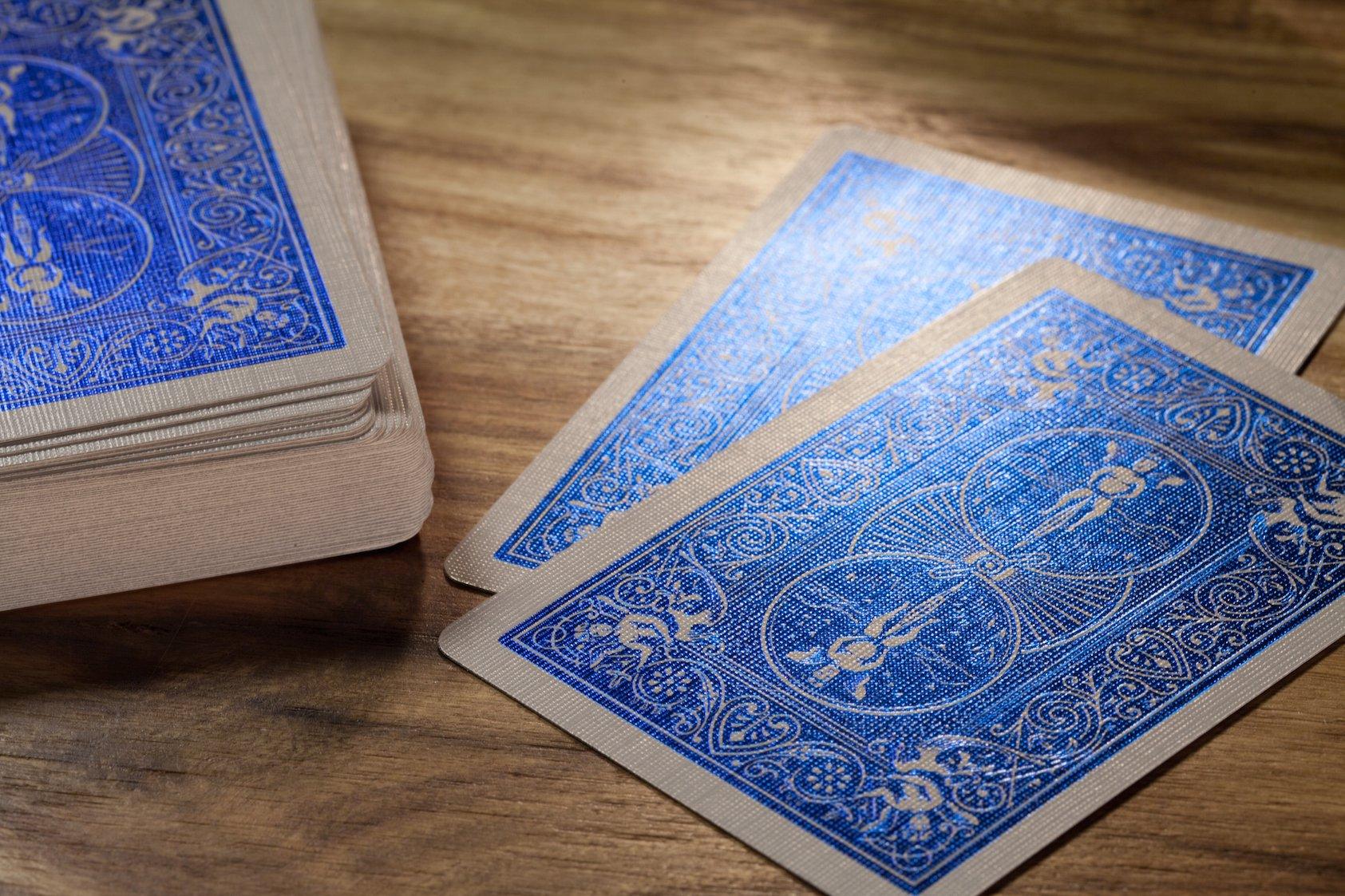 Premium Bicycle Rider Back Cobalt Luxe Blue Playing Cards - Poker, Magic Tricks & Card Games | Casino Quality Deck for Professional & Home Use