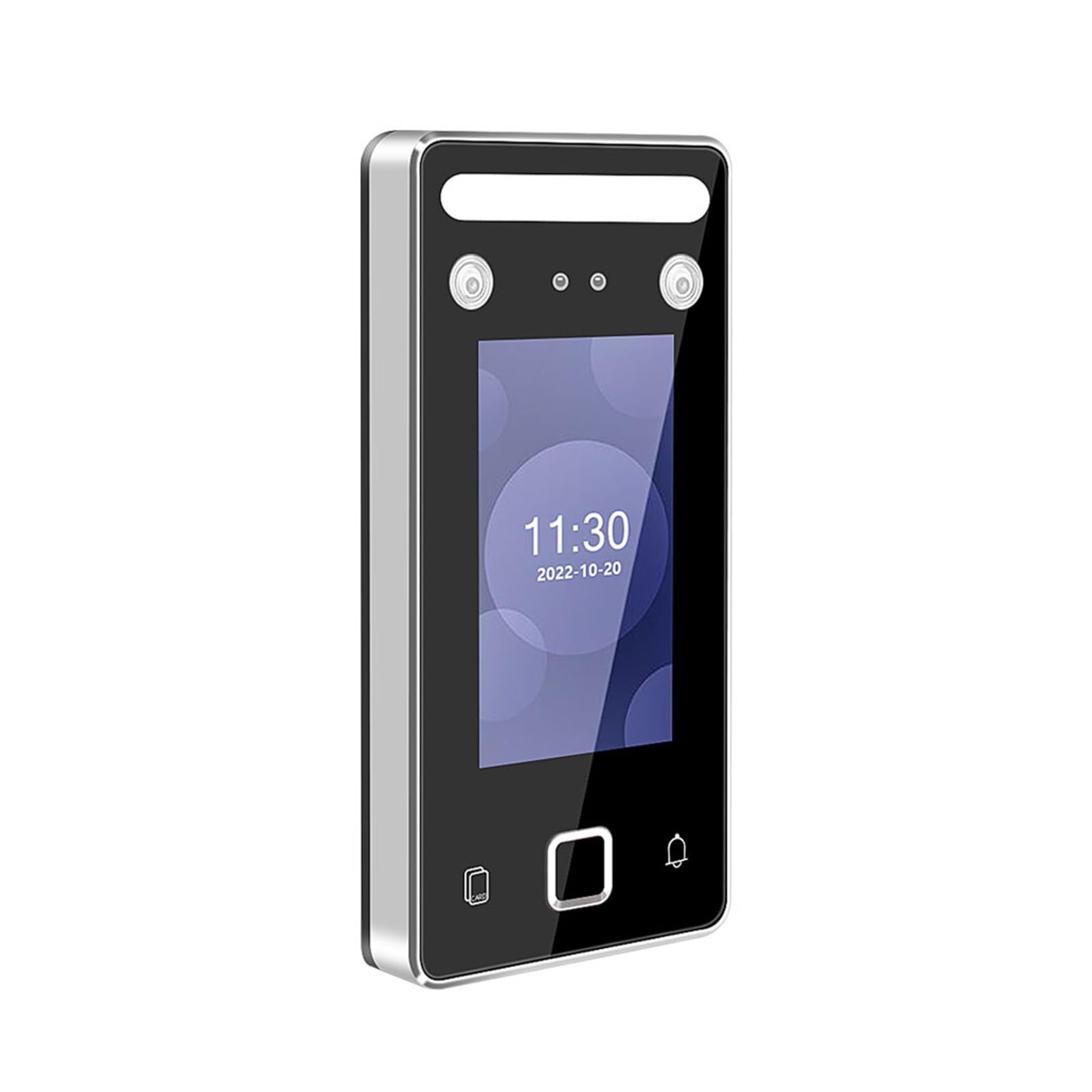 Biometric Access Control System - Metal IP Face Recognition & Fingerprint Keypad for Secure Gate Entry | TCP/IP & Card Reader | Ideal for Office, Warehouse & Time Attendance Management