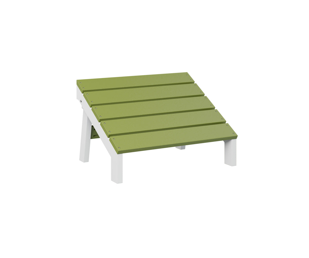 Berlin Gardens Mayhew Folding Adirondack Footstool - Outdoor Patio Furniture with Comfortable Footrest for Deck, Garden, Poolside Relaxation