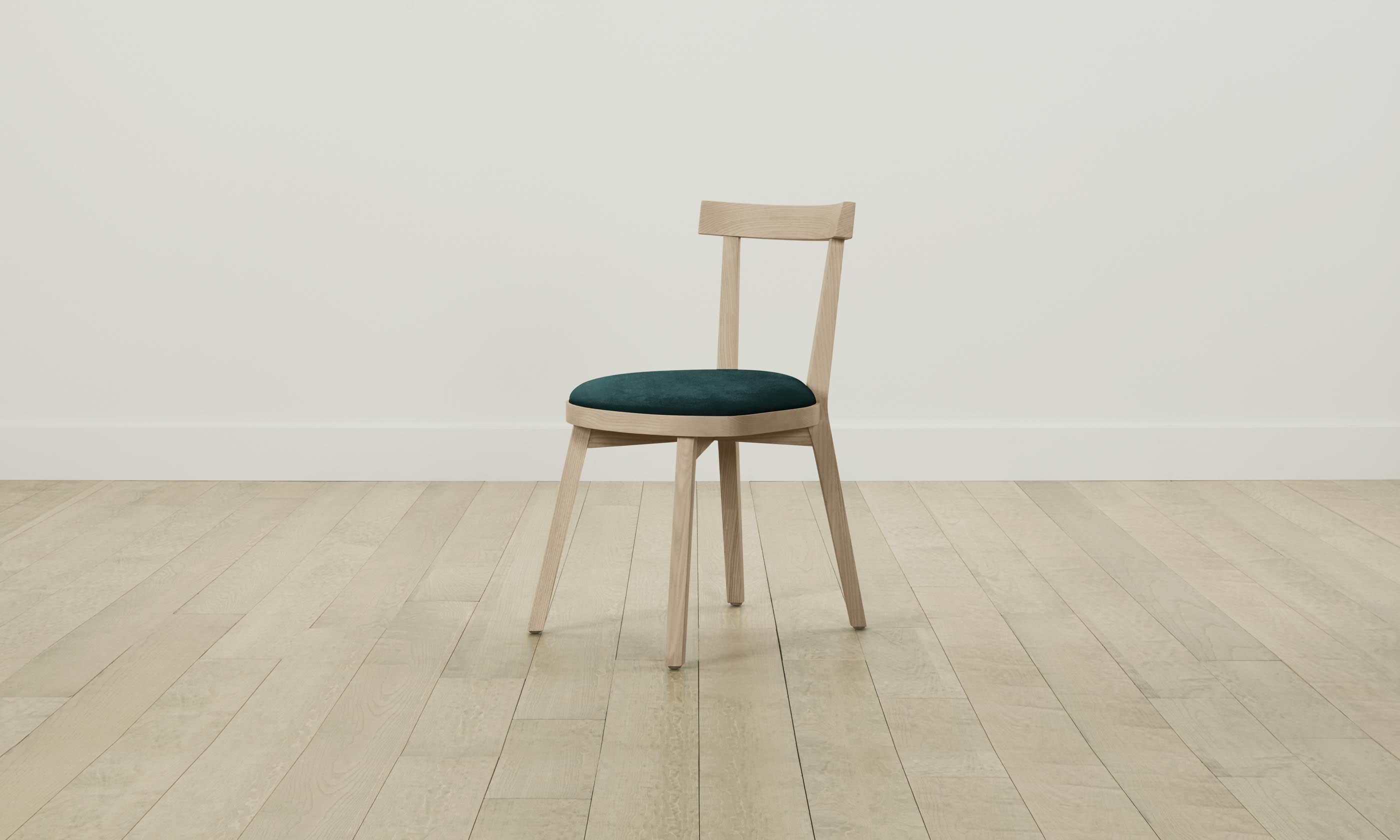 Allen Dining Chair - Performance Velvet Upholstered Emerald Green Seat - Perfect for Modern Dining Room, Kitchen, or Breakfast Nook