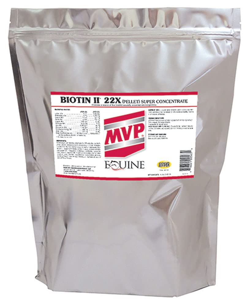 Biotin II 22X (15lb) Pelleted Horse Hoof Supplement - Supports Strong Hoof Growth & Health for Performance Horses, Show Horses & Breeding Mares