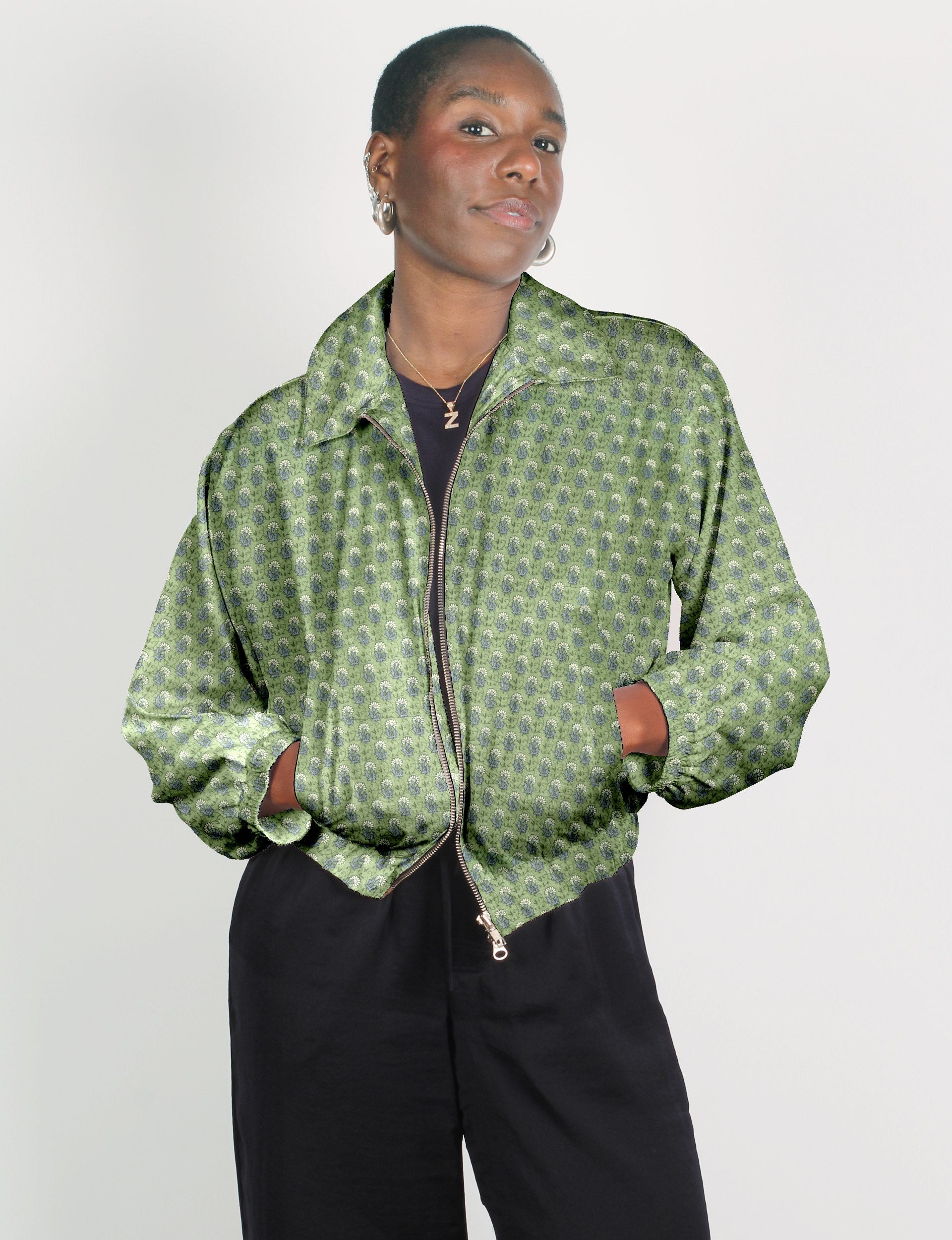 M2O 594 Men's Bomber Jacket - Lightweight, Stylish & Comfortable - Perfect for Casual Wear, Travel & Outdoor Activities