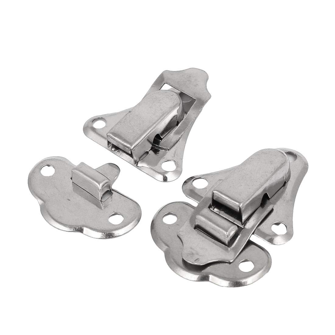 Stainless Steel Suitcase Toggle Latch Lock - Silver Hasp Catch for Luggage, Toolbox & Storage Cases (2-Pack) - Durable Hardware for Travel Gear, DIY Projects & Secure Closures