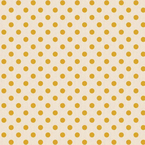 Tilda Spring & Easter Pastel Polkadot Yellow Fabric 160064 - Perfect for DIY Easter Decorations, Quilting, and Craft Projects