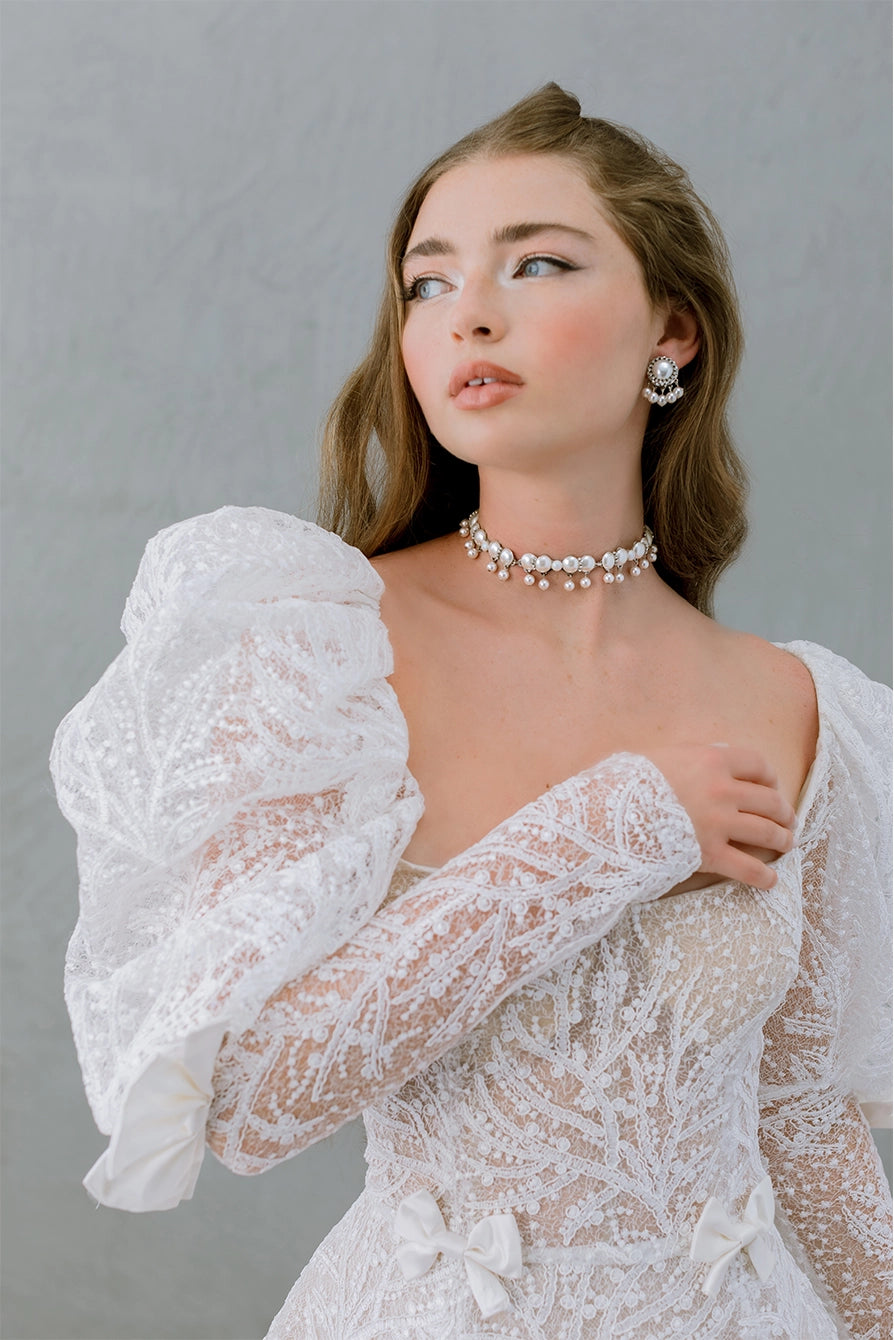 Elegant Glamour Choker Necklace for Women - Stylish Gothic Lace Choker Collar for Parties, Weddings & Evening Events
