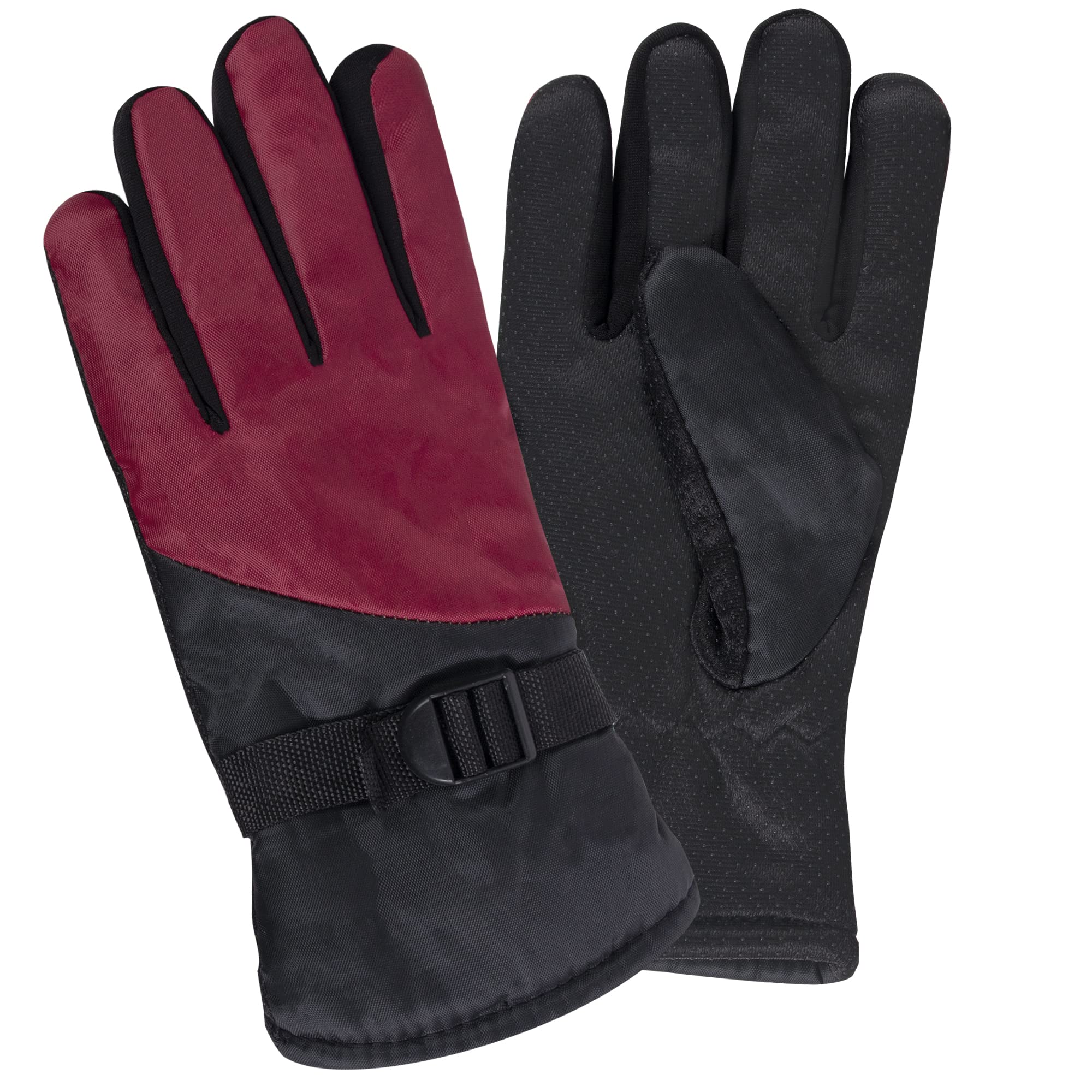 Trail Maker Two Tone Winter Gloves for Men & Women - Windproof Waterproof Insulated Cold Weather Gloves for Hiking, Skiing & Outdoor Activities