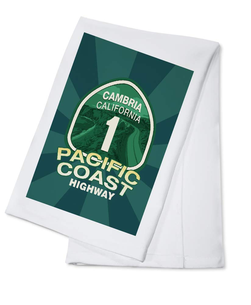 Cambria California Pacific Coast Highway 1 100% Cotton Tea Towel - Decorative Hand Towel for Kitchen, Bathroom & Home Decor - Perfect for Coastal Themed Kitchens, Beach House Decor and Gift Giving