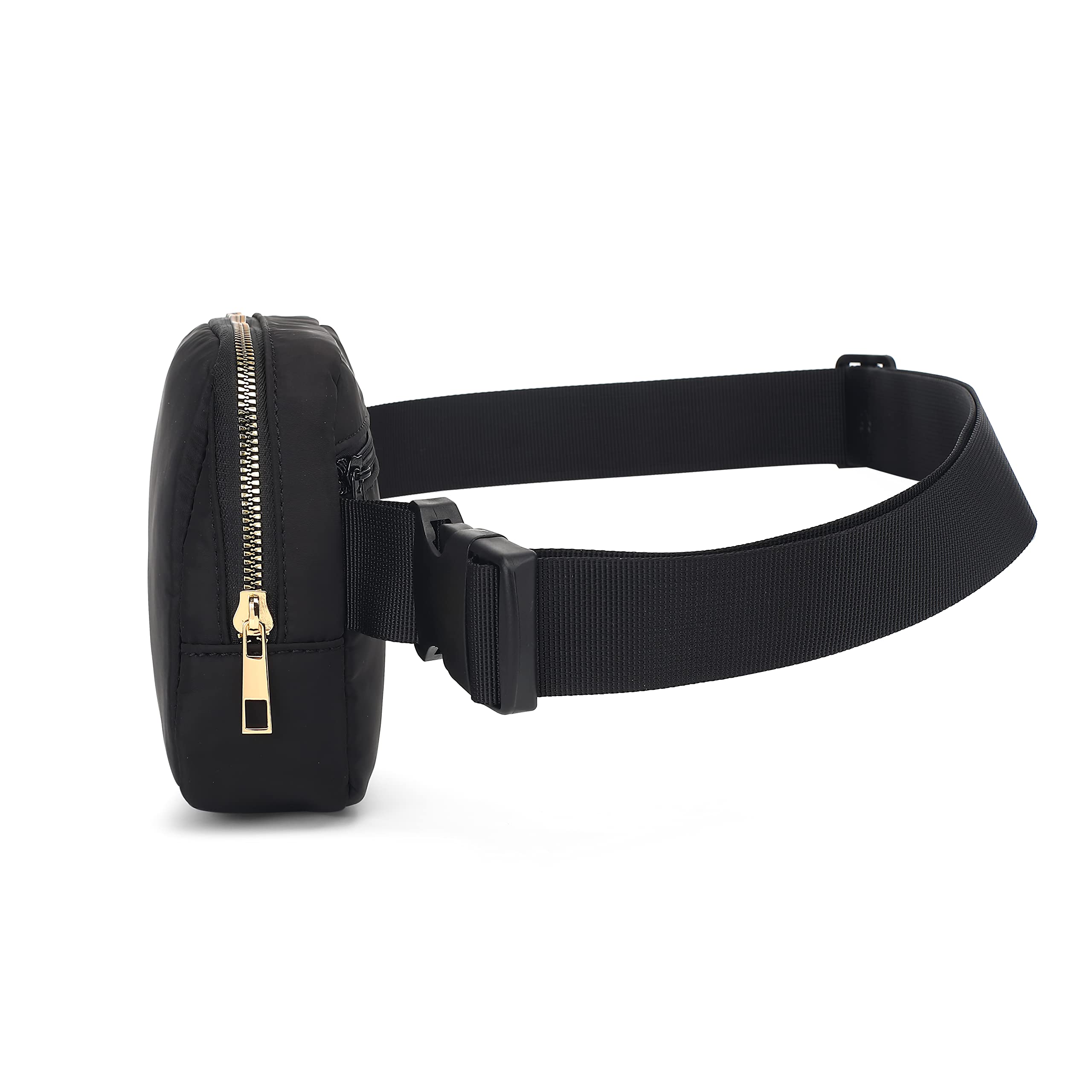 Waterproof Fanny Pack for Women & Kids - Adjustable Waist Bag, Mini Crossbody Belt Bag with Strap - Perfect for Running, Travel & Outdoor Activities (Black)