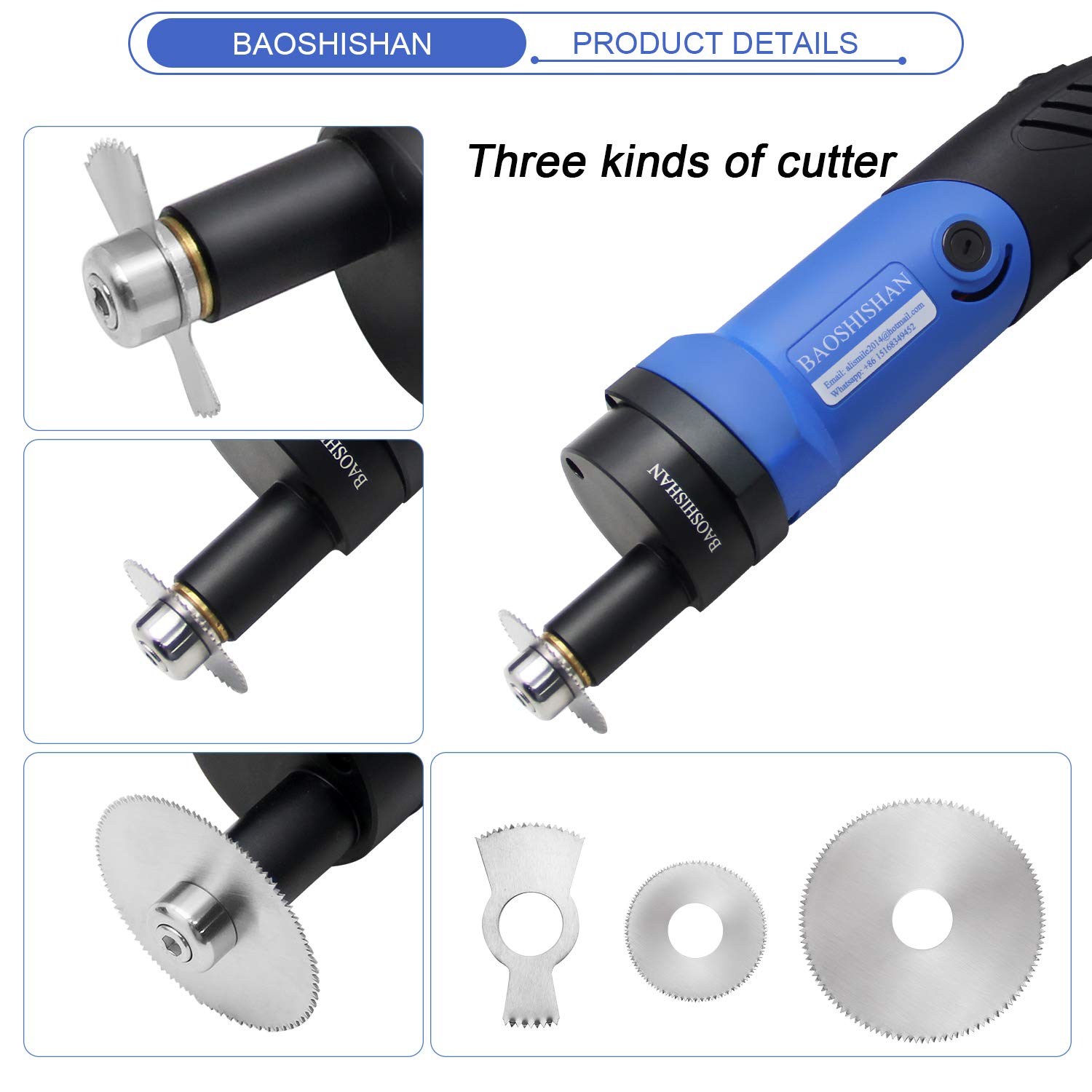 BAOSHISHAN Electric Plaster Cast Cutter - Adjustable Speed Plaster Saw for Polymeric Materials, 220V - Ideal for Medical Clinics, Emergency Rooms & Orthopedic Cast Removal