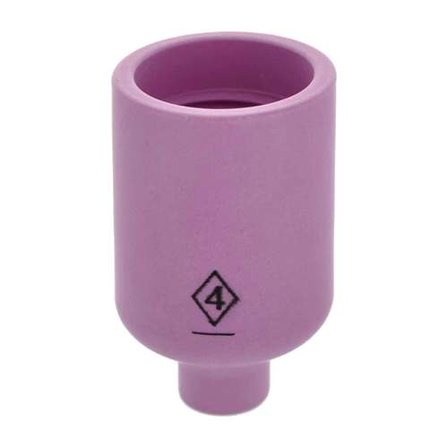 CK Worldwide #4 Alumina Gas Lens Cup - 10 Pack (3AG4) | Premium Welding Torch Nozzle for TIG & MIG | Industrial & DIY Metal Fabrication Projects