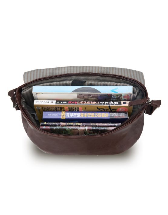 Tosca VG013 Vegan Leather Satchel Messenger Bag for Women & Men - Chocolate Brown Crossbody Bag - Perfect for Work, Travel & Daily Use