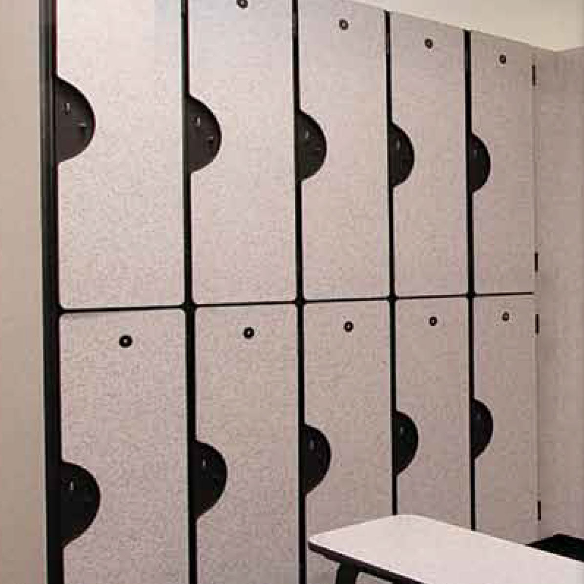 Durable Plastic Laminate Lockers for Schools, Gyms & Offices - Heavy Duty Storage Solution with Secure Locking System