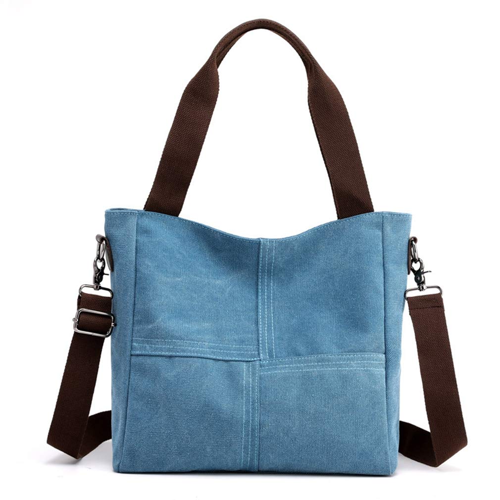 Women's Canvas Tote Bag - Small Crossbody Purse for Work & Travel