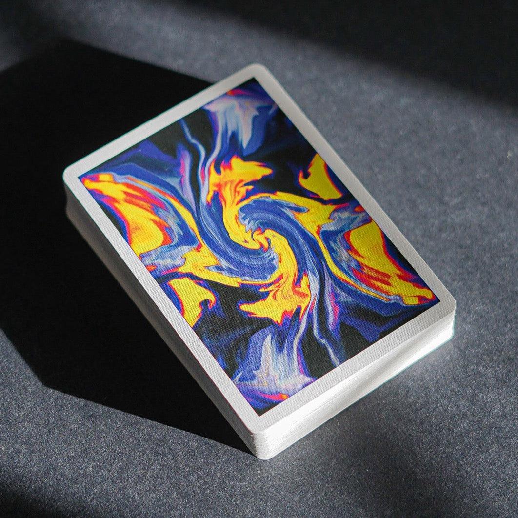 Premium Ultra Diablo Blue Playing Cards - High-Quality Poker Cards for Magic Tricks, Cardistry & Casino Games - Perfect for Parties, Poker Nights & Professional Performances