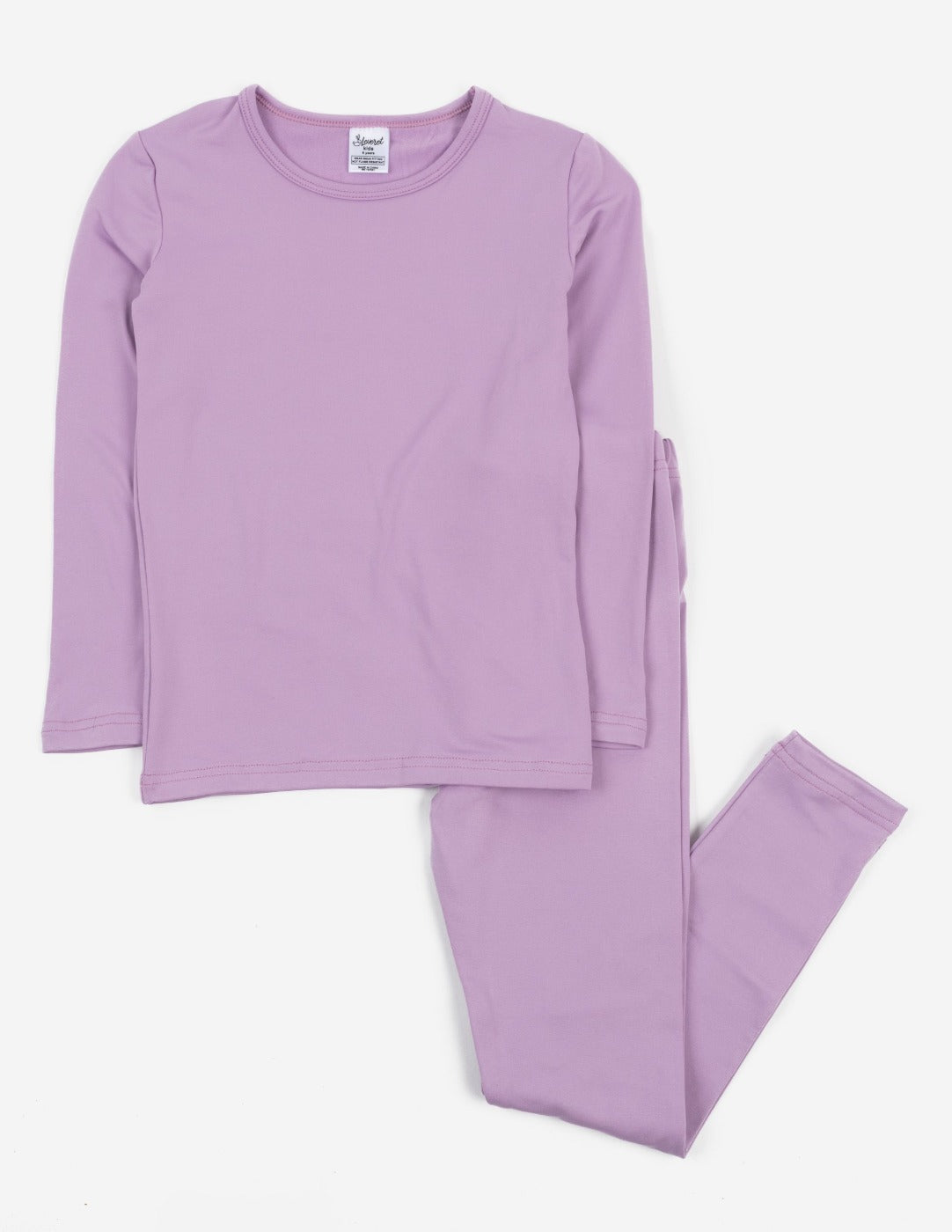 Kids' Classic Solid Color Thermal Pajamas Set - Warm Winter Sleepwear for Boys & Girls - Perfect for Cold Nights & Cozy Bedtime
