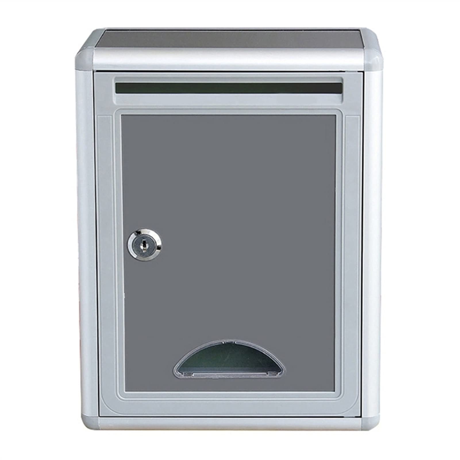 Vintage Aluminum Alloy Lockable Mailbox - Secure Outdoor Letter Post Box for Home, Garden & Office - Weatherproof & Anti-Theft Mail Collection Solution