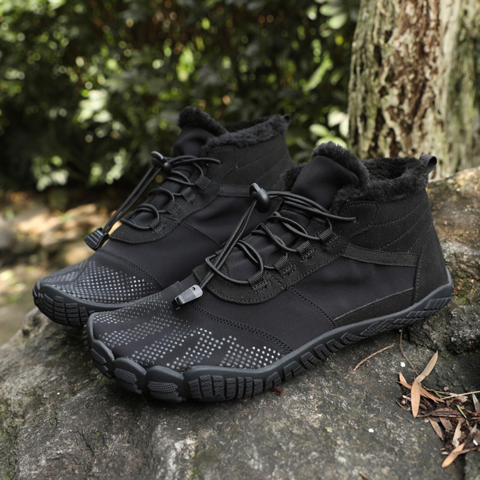 SECHRITE Barefoot Minimalist Shoes for Men & Women - Zero Drop Sole Winter Boots with Wide Toe Box - Trail Running Sneakers for Hiking, Gym & Outdoor Activities