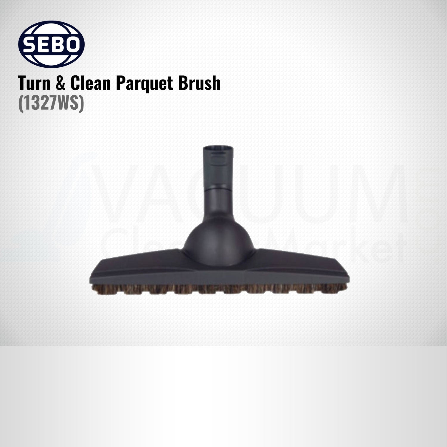 SEBO Parquet Floor Brush with Button Lock for Airbelt D & E Series - Perfect for Hardwood & Laminate Floors Cleaning
