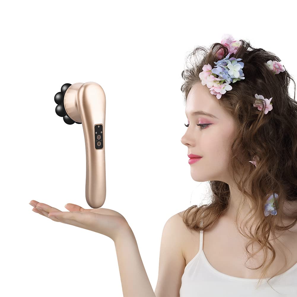 Handheld Electric Massager - 6 Speed Vibrating Massage Gun for Back, Shoulder, Neck, Leg & Foot Pain Relief with 5 Attachments | Portable Deep Tissue Muscle Relaxation for Athletes, Office Workers & Home Use