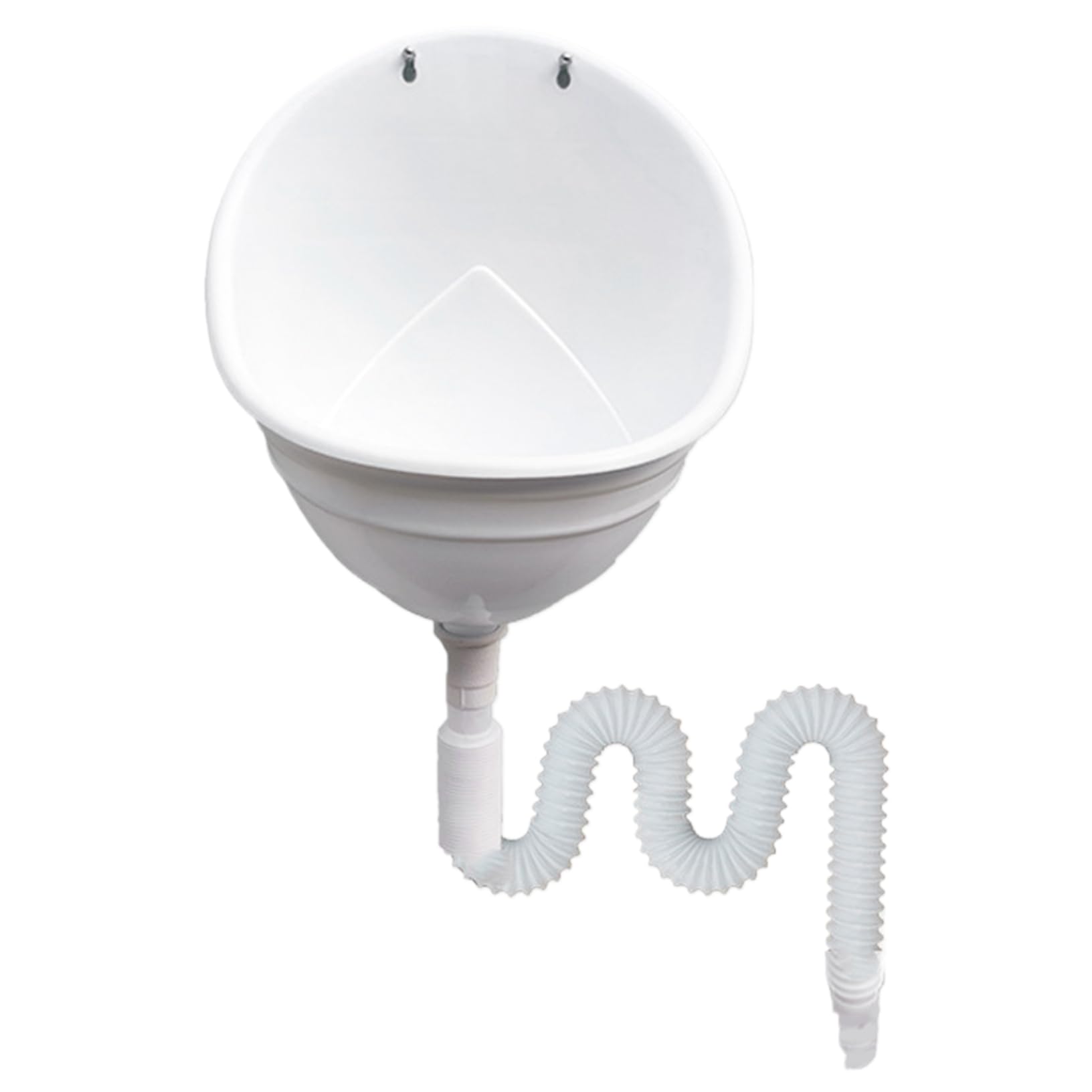 Waterless Wall Mounted Toddler Urinal for Boys - Spatter-Proof Plastic Urine Diverter with Deep Groove & Hose - Perfect for Home, School & Public Bathrooms - Easy Install Kids & Men's Urinal Solution