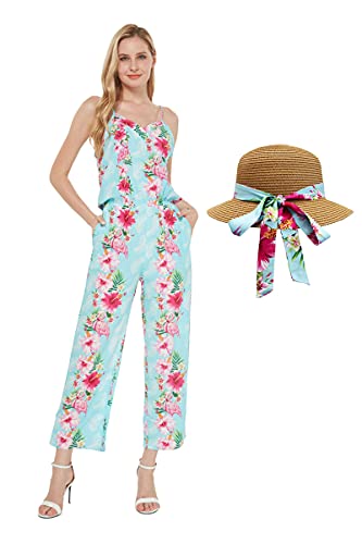 Pink Turquoise Hibiscus Vine + Hat