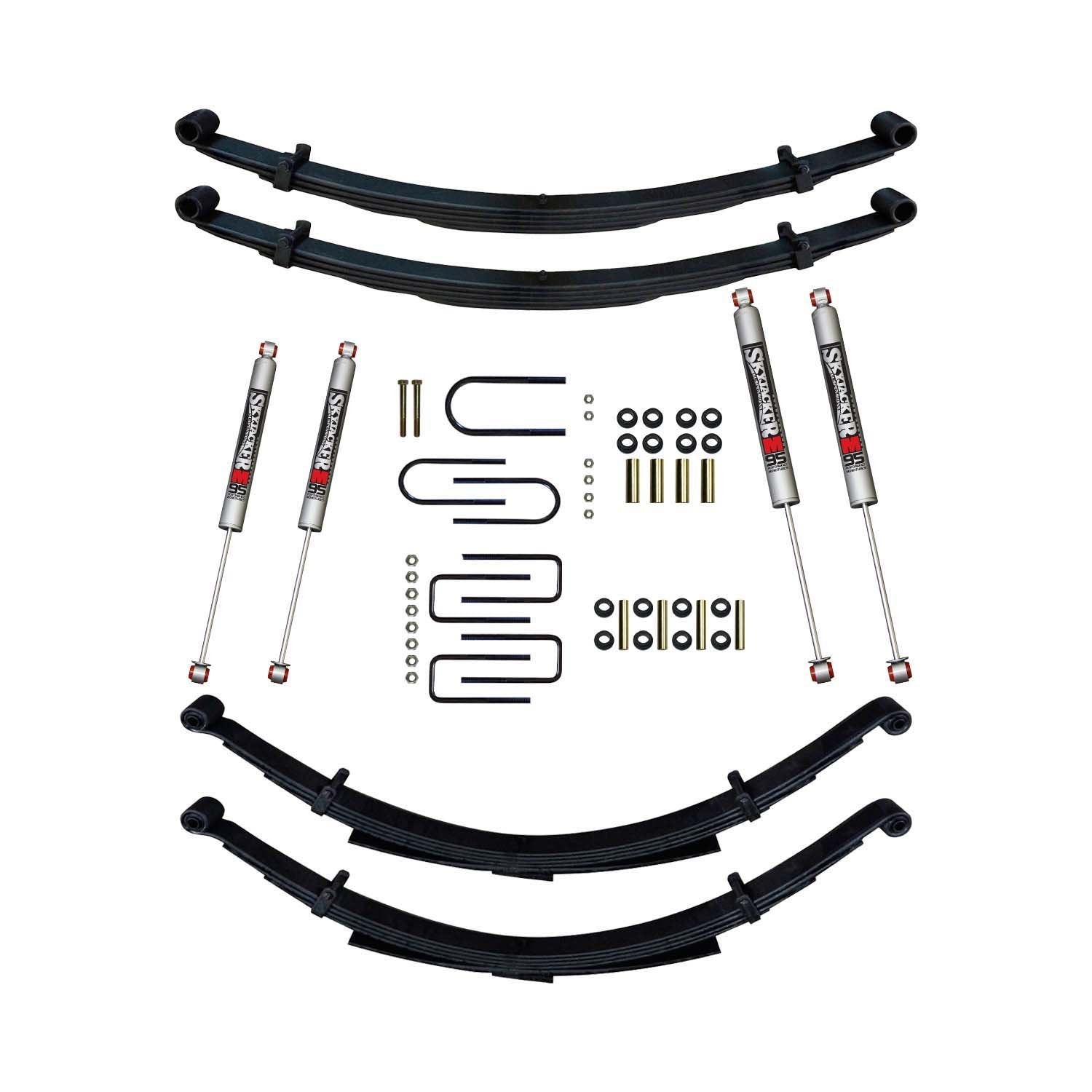 1 Inch Lift System with M95 Performance Shocks for 1987-1991 Dodge W250 & W350 Trucks - Off-Road & Towing Upgrade