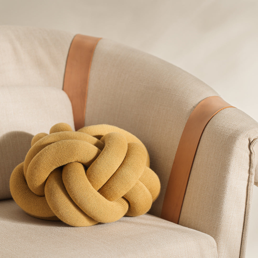 Sigurdardottir Knot Cushion - Stylish Nordic Home Decor Pillow by Design House Stockholm - Perfect for Living Room, Bedroom & Sofa