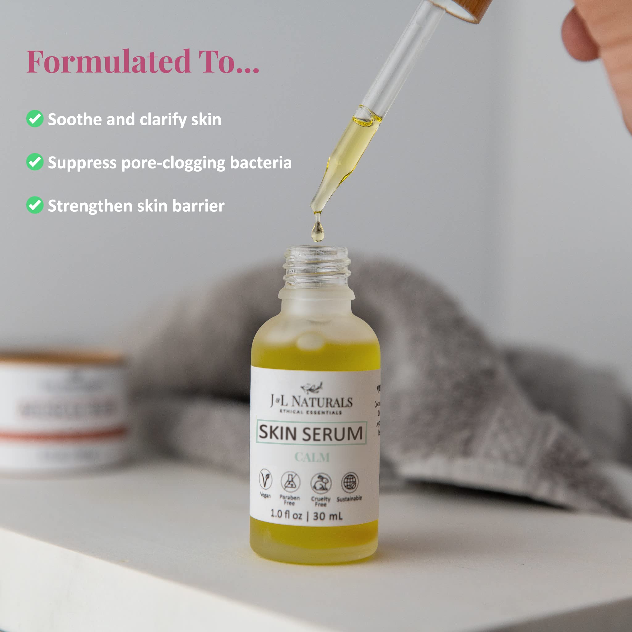 J&L Naturals Organic Face & Body Oil for All Skin Types - Oily, Sensitive, Dry, Combination & Mature Skin | Hydrating & Nourishing with Jojoba, Grapeseed & Sunflower Oil | 1 Fl Oz (5-Pack) | Perfect for Daily Skincare Routine & Sensitive Skin Care