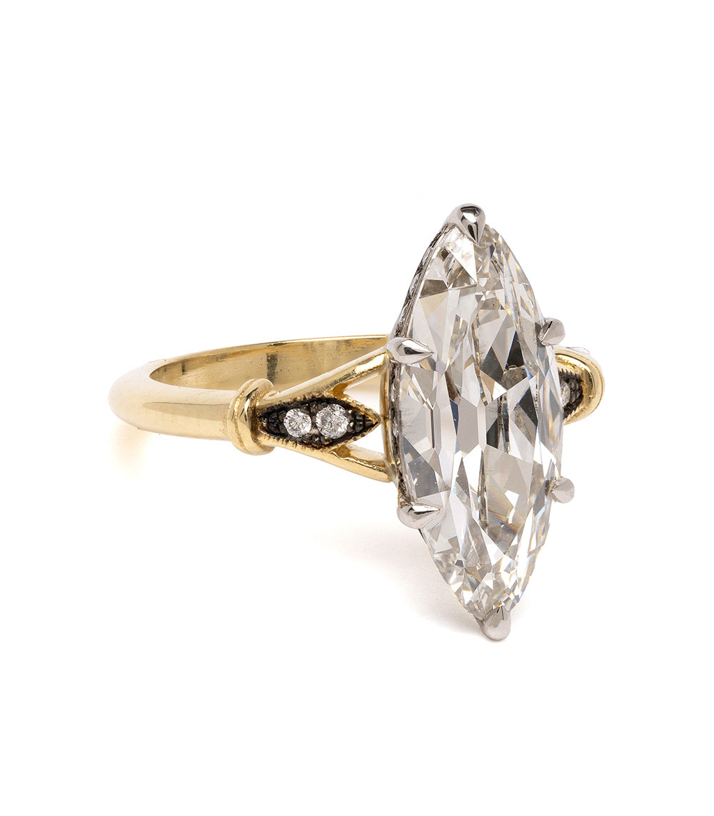 3 Carat Marquise Cut Diamond Engagement Ring for Women - Sofia Kaman Bad Romance Collection | Perfect Proposal Gift, Wedding Jewelry & Anniversary Present