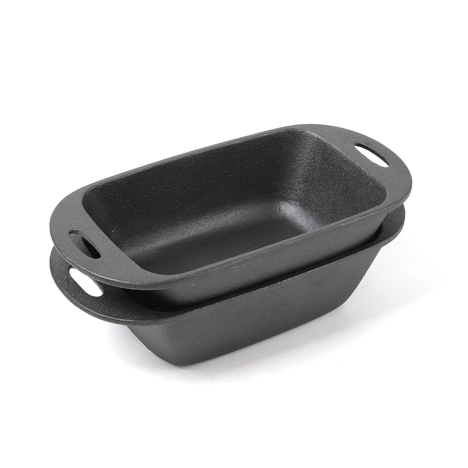 HAWOK 2-Pack Cast Iron Bread Maker Loaf Pan - Perfect for Homemade Sourdough, Artisan Bread & Baking Enthusiasts